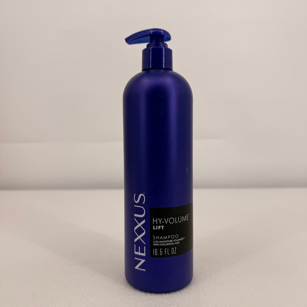 Nexxus Hy-Volume Lift Shampoo with Hyaluronic Acid 16.5 fl oz Blue Pump Bottle